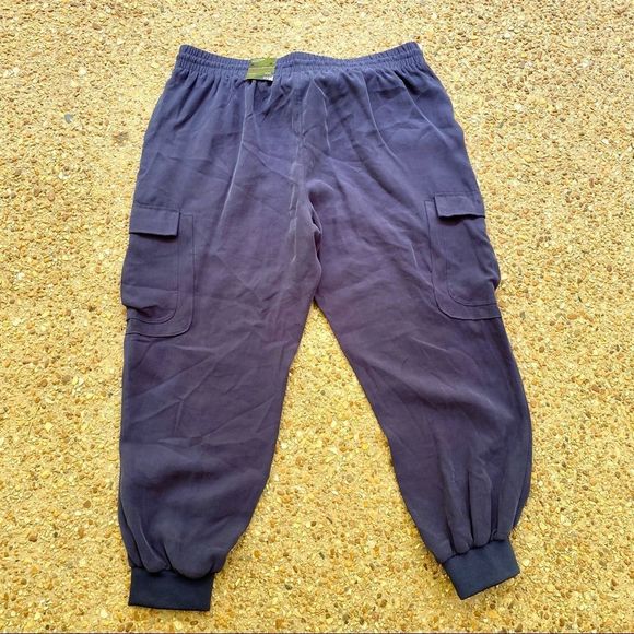 NWT INC International Concepts Cargo Joggers Indigo Sea Joggers Plus Size XXL - Picture 10 of 10